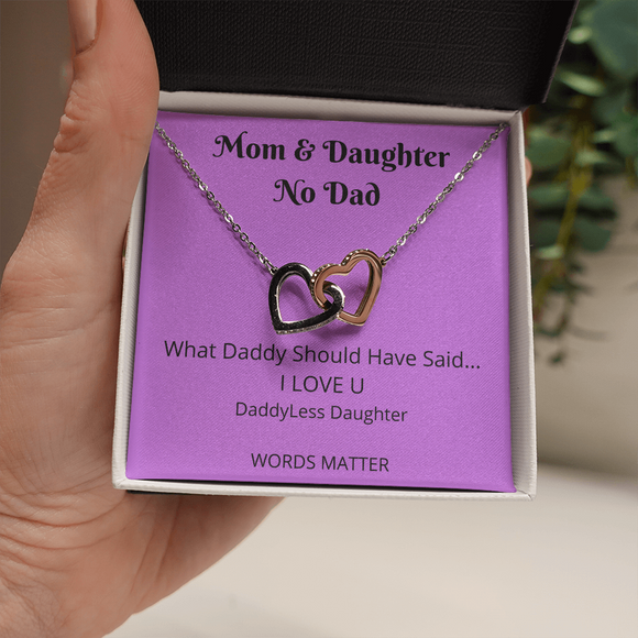 I Love U Daddyless Daughter-Necklace
