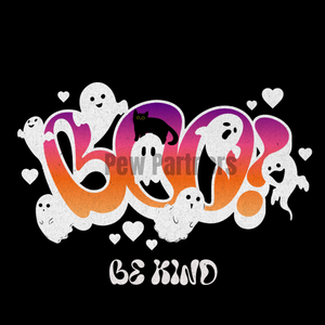 Halloween BOO Be Kind SVG PNG | Cute Ghost Cat Digital Download | Spooky Season Kindness Design | Fall Craft File for Cricut